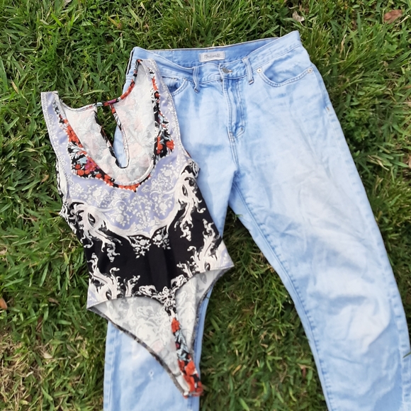 FREE PEOPLE Intimately Floral Multicolor Thong S - Picture 2 of 8